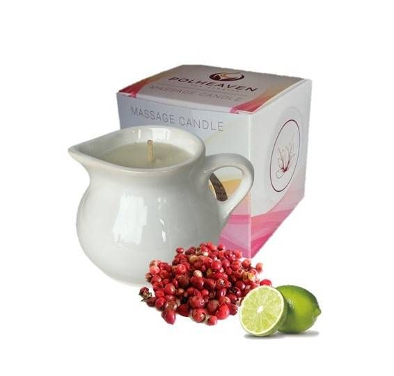 Świeca do masażu Limonka z czerwonym pieprzem zdjęcie 1