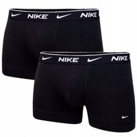 Bokserki męskie Nike Everyday Cotton Stretch Trunk 2 pary black M