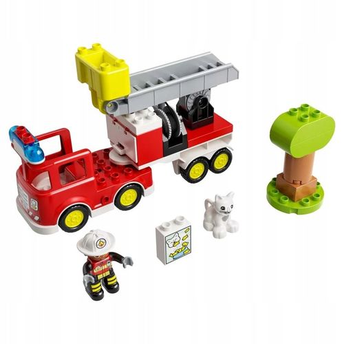LEGO Duplo Straż pożarna Samochód Wóz strażacki 10969 Duże Klocki dla 2 3 4 na Arena.pl