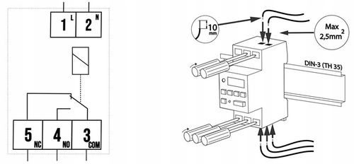Timer programator czasowy tygodniowy na szynę TH35 na Arena.pl