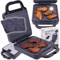 OPIEKACZ 3w1 GOFROWNICA TOSTER GRILL ARTRONIX 1400W WYMIENNE PŁYTKI