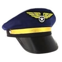 czapka pilota lotnik pilot samolot lotnisko