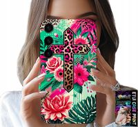 ETUI DO SAMSUNG GALAXY S24 PLUS - KRZYŻ, RÓŻA CHRZEŚCIJAŃSTWO JEZUS PLECKI