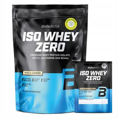 BIOTECH USA ISO WHEY ZERO 454g BIAŁKO IZOLAT WPI +PRÓBKA 25g MASA na Arena.pl