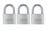 ZESTAW 3 KŁÓDEK ABUS TITALIUM 64TI/20 SYSTEM JEDNEGO KLUCZA