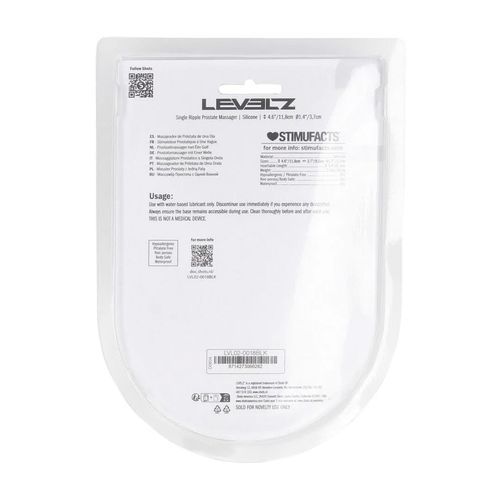 Single Ripple Silicone Prostate Massager - Black na Arena.pl