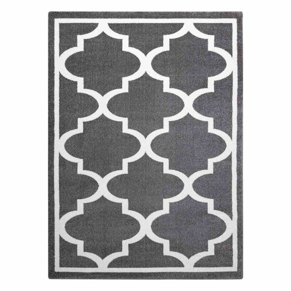 RUG/LU/ESMESA/TRELLIS2/GREY+WHITE/140x190 zdjęcie 1