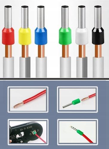 ZACISKARKA PRASKA DO KONEKTORÓW KABLI PRZEWODÓW 1800 SZT TULEJEK na Arena.pl