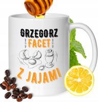 Kubek Dla Grzegorza Kolegi Przyjaciela Męża Z Nadrukiem Biały 330Ml