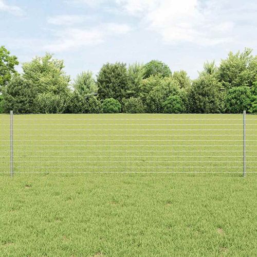 Słupki ogrodzeniowe 22 pcs Srebrny 100 cm Stal na Arena.pl