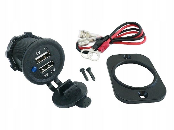42606 ROZG.ŁADOWARKA 12/24V 2xUSB-2,1A-DEDAL zdjęcie 6