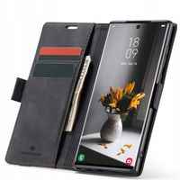 ETUI Z KLAPKĄ DO GALAXY S22 ULTRA SKÓRZANE PORTFEL CASE ZAMYKANE + SZKŁO