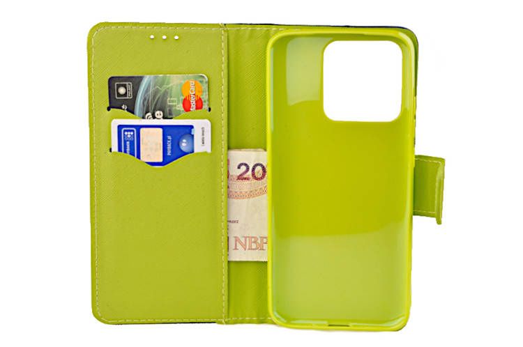 Etui portfel Fancy Case do Xiaomi Redmi 10A niebieski zdjęcie 3