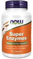 Now Foods Super Enzymes Enzymy Trawienne 90 kapsułek ORIGINAL USA 12/26