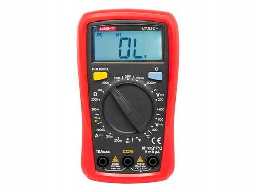 PROFESJONALNY MIERNIK CYFROWY MULTIMETR PRĄDU NAPIĘCIA LCD UNI-T na Arena.pl
