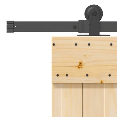 Drzwi przesuwne z osprzętem, 85x210 cm, lite drewno sosnowe na Arena.pl