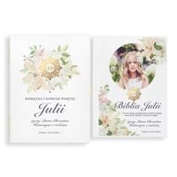 Biblia dla dzieci PREZENT NA KOMUNIĘ w drewnianym etui+ NADRUK ZDJĘCIA