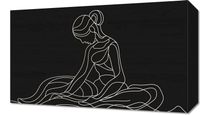Obraz 50x30cm Pozycja Siedząca