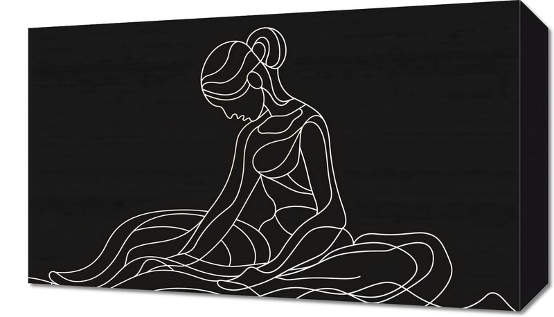 Obraz 50x30cm Pozycja Siedząca zdjęcie 1