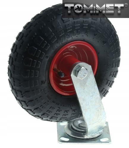 Koło pompowane 250mm 4.10/3.50-4 obrotowe skrętne 150kg wózka na Arena.pl