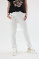 Spodnie baggy z guzikami Zephyra Białe UNI