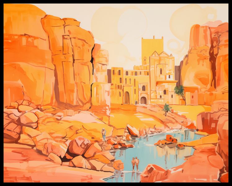 Plakat 76x60,5cm Ruiny pod Słońcem zdjęcie 2