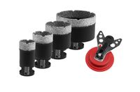 Zestaw koronek diamentowych  4szt: 28,35,45,68mm, prowadnik