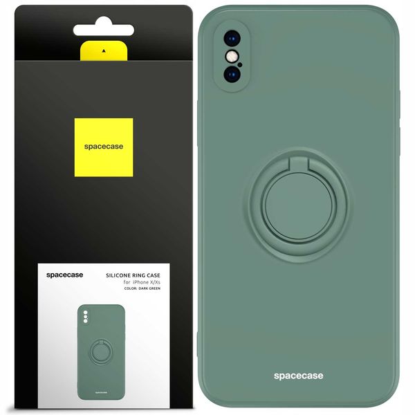 Spacecase Silicone Ring Iphone X/Xs Dark Green zdjęcie 1
