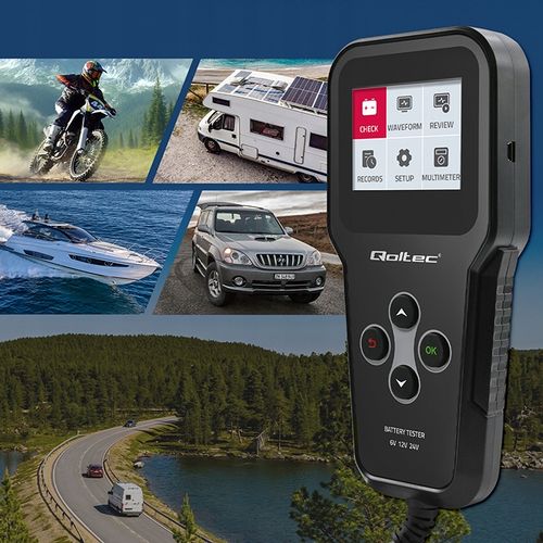 Cyfrowy miernik tester do baterii 3w1 z LCD 6V 12V 24V 30Ah-200Ah j.Polski na Arena.pl