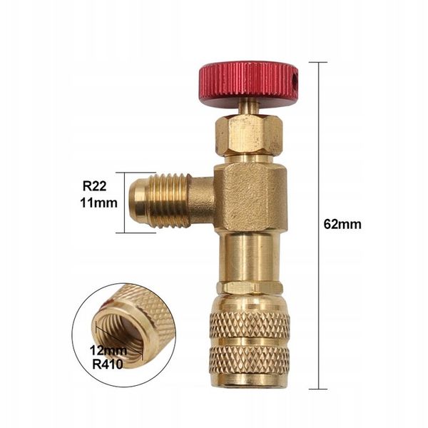 ZAWÓR DO NAPEŁNIANIA UKŁADÓW CHŁODNICZYCH R410 R32 zdjęcie 9
