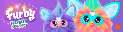 Hasbro FURBY Galaxy Interaktywna Maskotka Zorza świeci w ciemności PL F8901 na Arena.pl