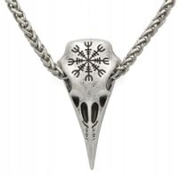 NASZYJNIK Czaszka KRUKA Symbol ODYNA Celtycki 127