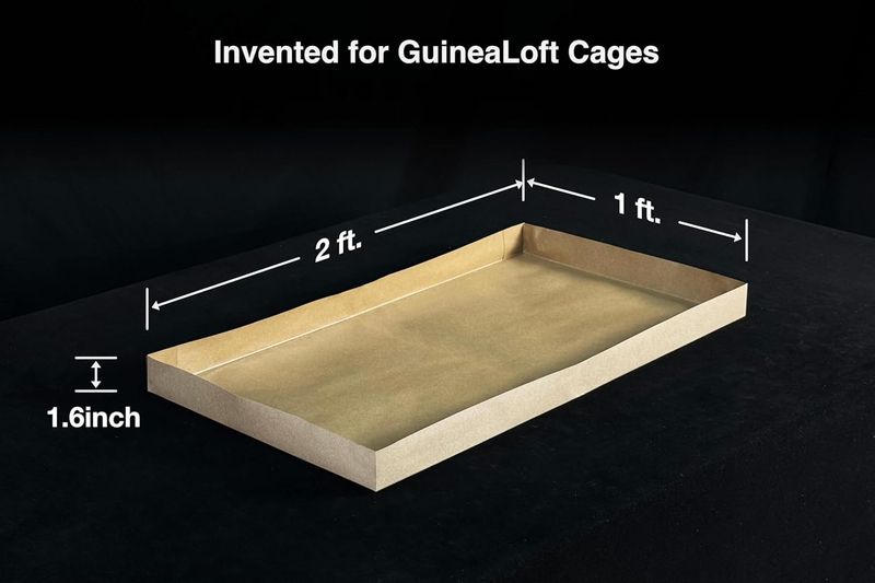 Mata Podłogowa do Klatki Papier Kraft 60x30 cm Zestaw 8 Sztuk Jednorazowe zdjęcie 2
