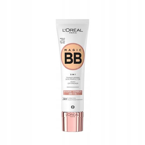 L'OREAL Krem BB 5 in1 Perfekcyjna Skóra Medium Light Vitamin Complex B5 +E na Arena.pl