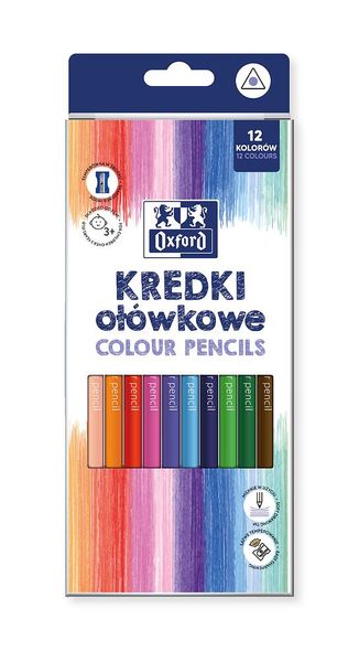 KREDKI 12 OŁÓWKOWE OXFORD REGULAR zdjęcie 1