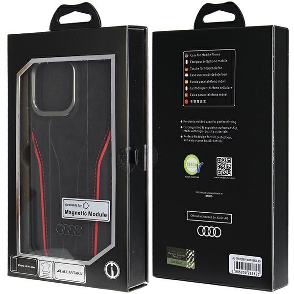 Etui Audi do iPhone 14 Pro Max, Czarny, MagSafe zdjęcie 8
