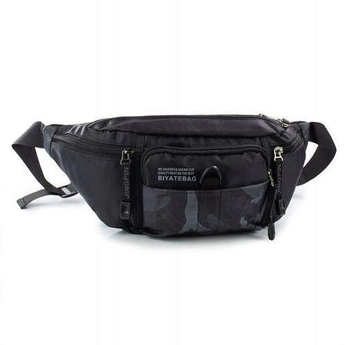 Torebka saszetka BIODRÓWKA NERKA męska POJEMNA SOLID PREMIUM BARDZO DUŻA na Arena.pl