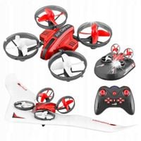 DRON 3w1 ZDALNIE STEROWANY RC PODUSZKOWIEC SAMOLOT LED ZABAWKA DLA DZIECI
