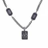 naszyjnik nieśmiertelniki róża (c22/men/37ag cz)