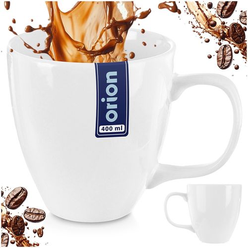 Kubek porcelanowy biały MONA 400 ml na Arena.pl