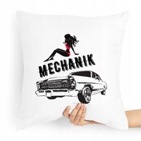 Poduszka Prezent Dla Mechanika Najlepszy Mechanik Z Nadrukiem Ze Zdjęciem