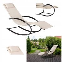 LEŻAK OGRODOWY BUJANKA FOTEL BUJANY BEŻOWY MultiGarden