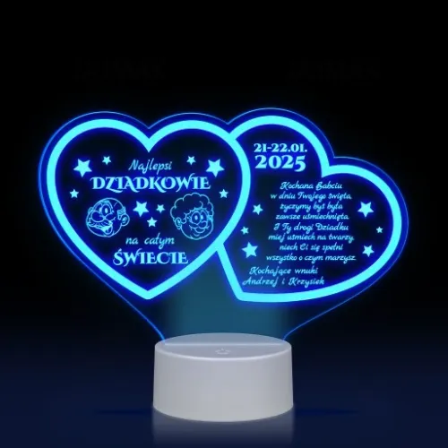 Prezent Dzień Babci i Dziadka Statuetka lampka LED na Arena.pl