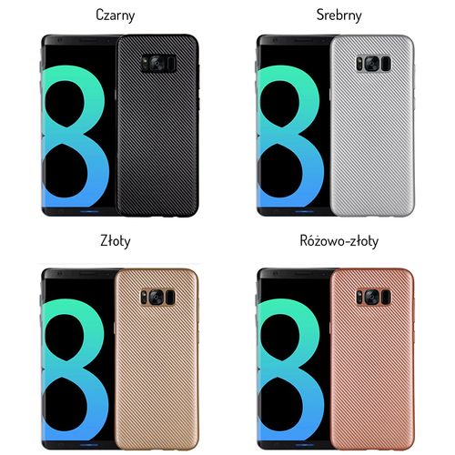 Etui FLEXJACK Carbon Case Samsung Galaxy S8 +SZKŁO na Arena.pl