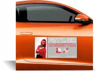 Magnes na samochód reklama magnetyczna 60x30 FRYZJER KOSMETKA