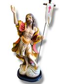 Figura Jezus Zmartwychwstały 46 Cm Chorągiew Paschalna Włoska