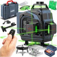 POZIOMICA LASEROWA LASER KRZYŻOWY 4D SAMOPOZIOMUJĄCY 40m ZESTAW