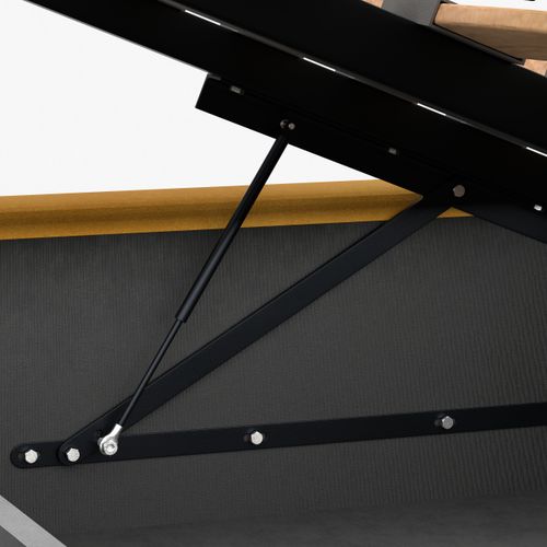 ŁÓŻKO POJEDYNCZE 90x200cm ŁÓŻKO TAPICEROWANE Z POJEMNIKIEM ŻÓŁTE na Arena.pl