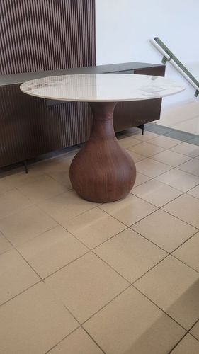 STÓŁ OKRĄGŁY, ORYGINALNY, 100/76, BLAT CERAMIKA na Arena.pl