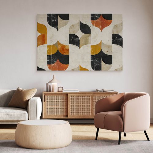 Obraz Na Płótnie Kolorowe Kształty Abstrakcja Ornamenty Boho 40cm x 30cm na Arena.pl